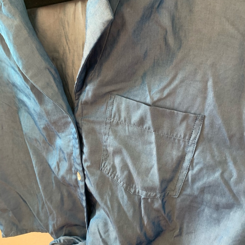 ❌SOLD❌button up with tie - Picture 2 of 4